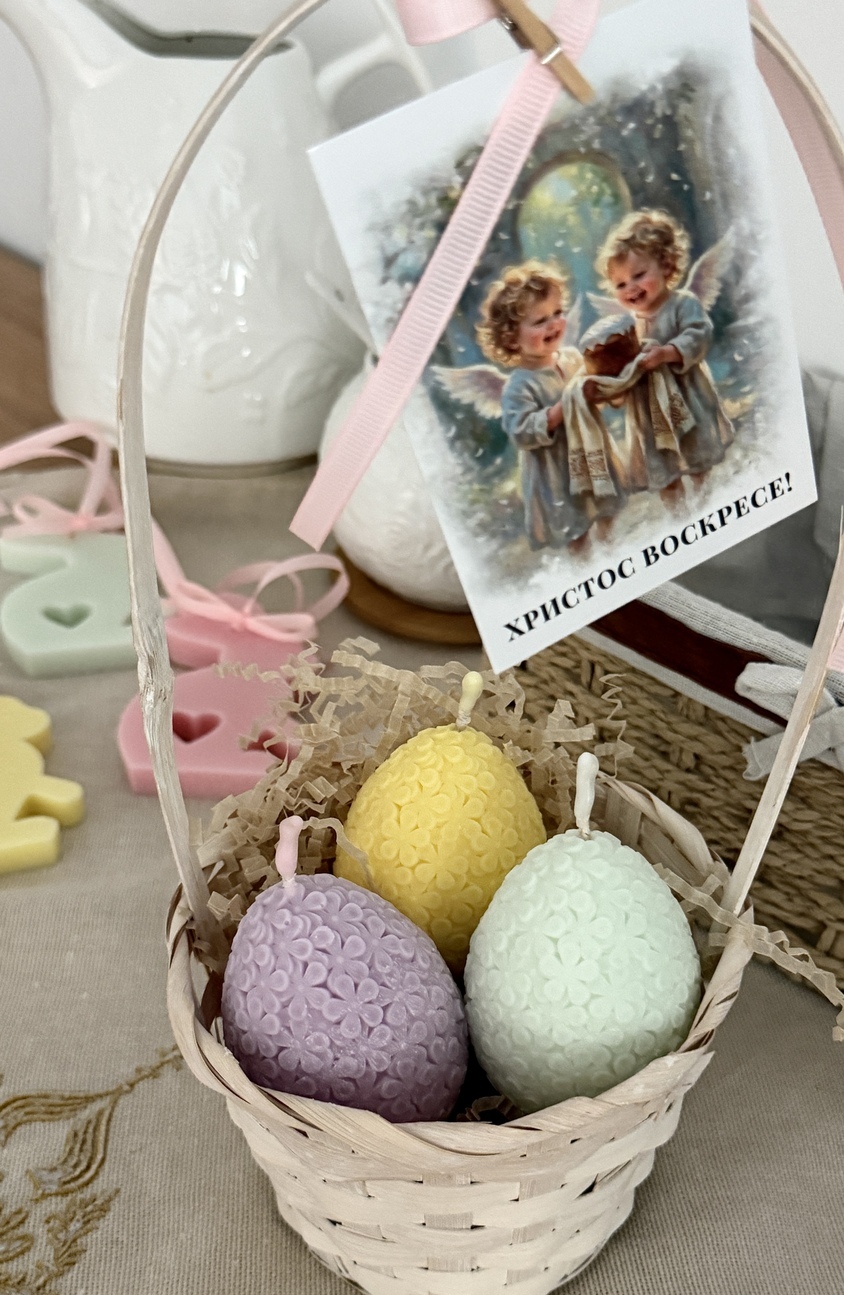 Набор пасхальных яиц - свечей