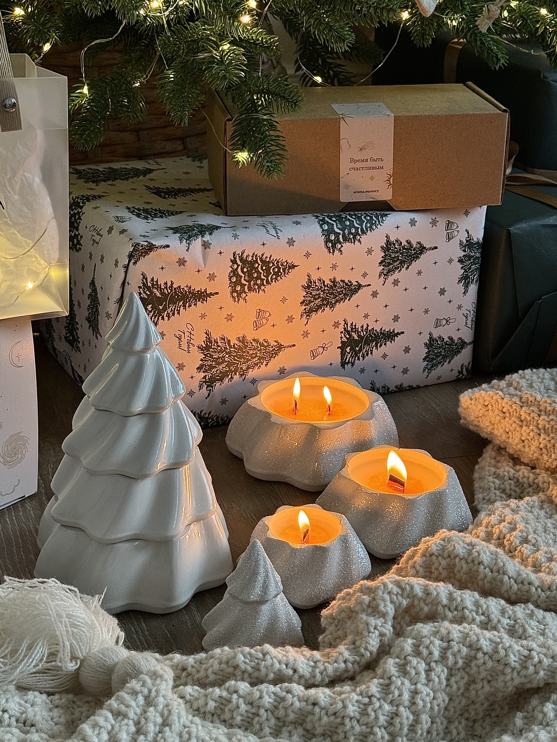 Ароматическая свеча "Елка"